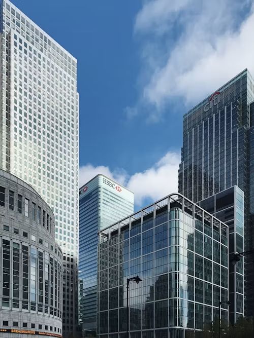 Canary Wharf towers, home of SIA